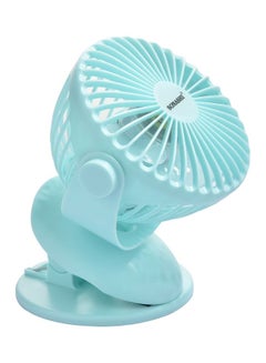 SONASHI 4 Inch Rechargeable Mini Fan With 3 Speeds | Continuous Working Of 1 Hour(High), 2.5 Hours(Mid) & 4 Hours(Low) | 5V Usb Charge With Overcharge Protection | Portable SRF-104N Blue  - Image 4