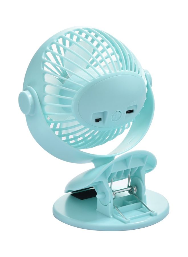 SONASHI - 4 Inch Rechargeable Mini Fan With 3 Speeds | Continuous Working Of 1 Hour(High), 2.5 Hours(Mid) & 4 Hours(Low) | 5V Usb Charge With Overcharge Protection | Portable SRF-104N Blue - Image 1
