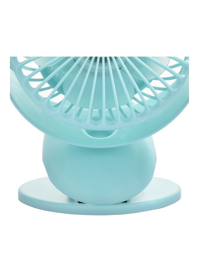 SONASHI - 4 Inch Rechargeable Mini Fan With 3 Speeds | Continuous Working Of 1 Hour(High), 2.5 Hours(Mid) & 4 Hours(Low) | 5V Usb Charge With Overcharge Protection | Portable SRF-104N Blue - Image 1