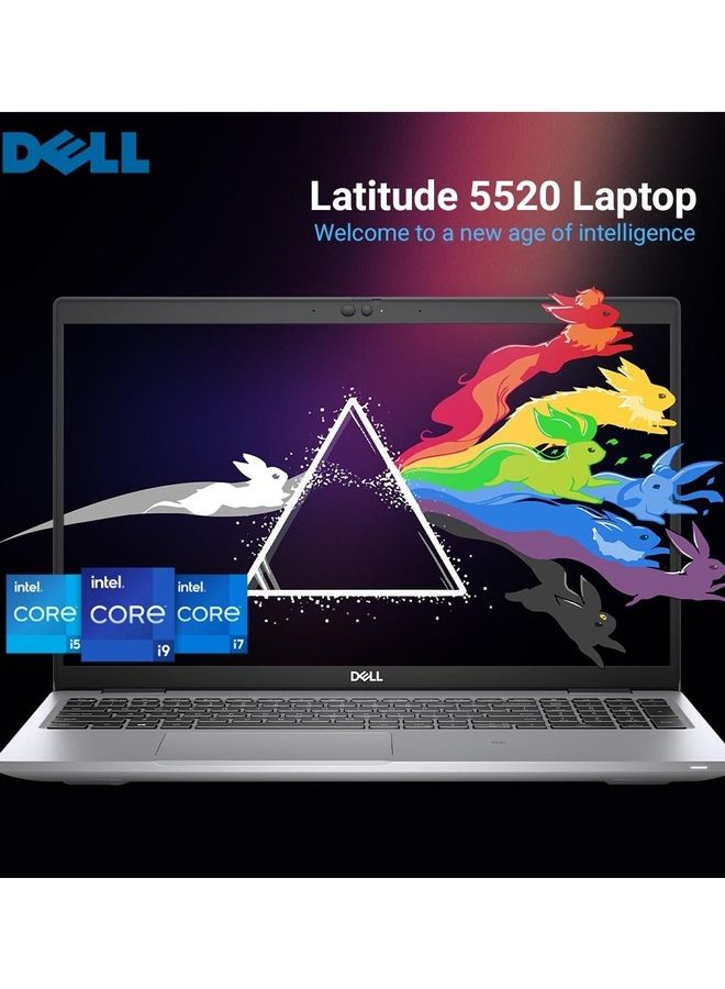DELL - Latitude 5520 Business & Professional Laptop With 15.6-Inch Display, Core i7-1185G7 Processor/32GB RAM/1TB SSD/Windows 11 Pro With Numeric Keyboard English Silver - Image 1