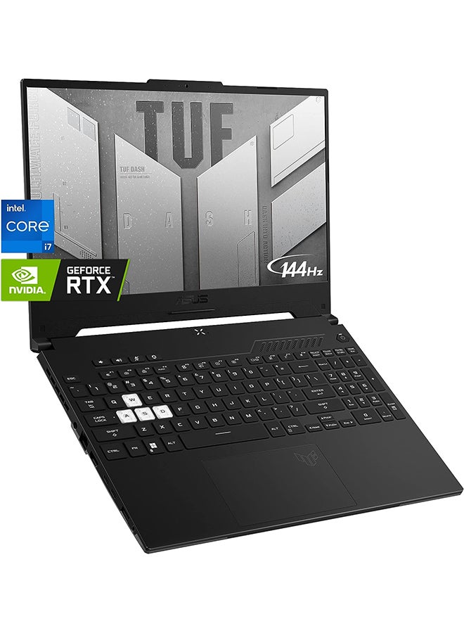 Newest TUF Dash (Upgraded Version) Laptop With 15.6-Inch Display, Core i7-12650H Processor/16GB RAM/1TB SSD/4GB GeForce RTX 3070 Graphics Card/Windows 11 English Black