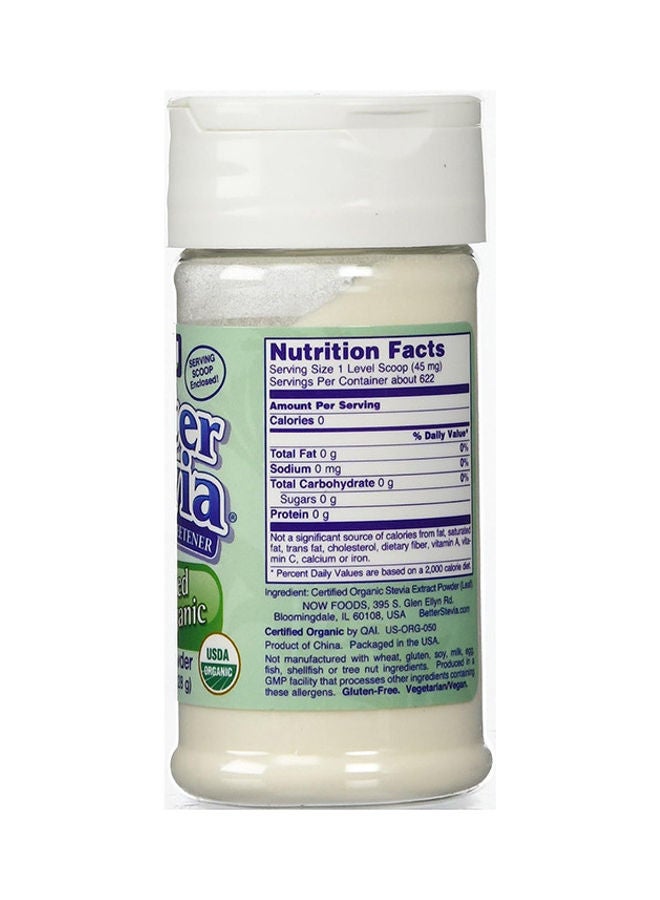 Now Foods - Better Stevia Organic Extract Powder, Zero-Calorie Sweetener 1 Oz (28G) - Image 1