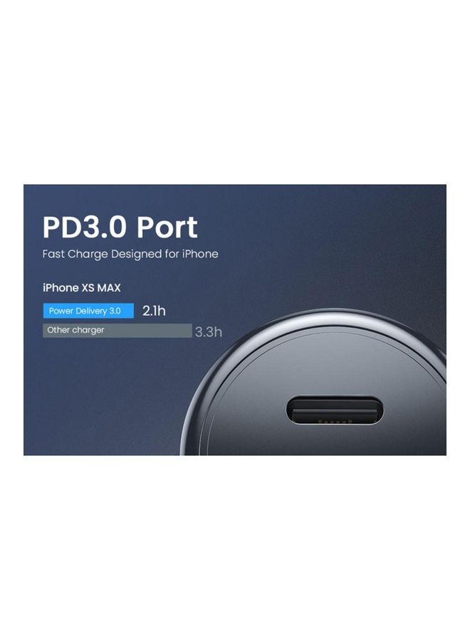OFFBEAT Duo 65W QC 3.0 Plus PD 20W USB A And Type C Super Fast Car Charger Compatible With iPhone, Samsung, Macbook, Laptops, Tablets White  - Image 3