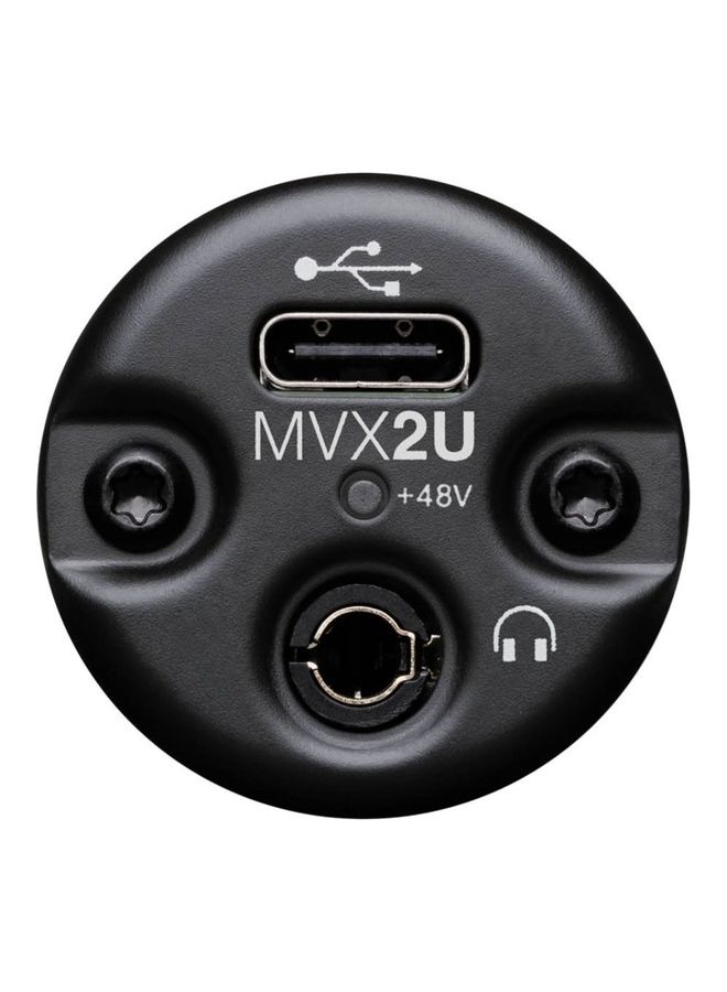 Shure - MVX2U XLR-to-USB Digital Interface MVX2U Black - Image 1