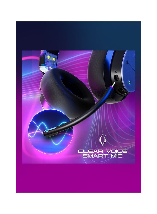 Skullcandy Skullcandy PLYR Wired/Wireless Over-Ear Gaming Headset for PC, PlayStation, PS4, PS5, Xbox - Black/Multicolour Digi-Hype  - Image 4