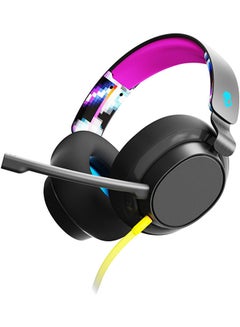 Skullcandy Skullcandy SLYR Wired Over-Ear Gaming Headset for PC, PlayStation, PS4, PS5, Xbox - Black/Multicolour Digi-Hype  - Image 1