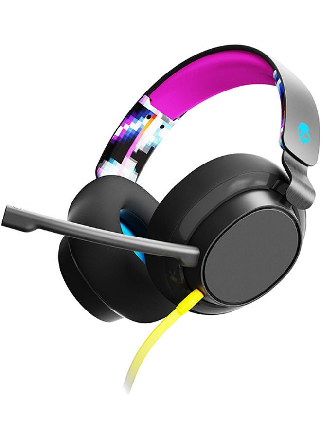 Skullcandy Skullcandy SLYR Wired Over-Ear Gaming Headset for PC, PlayStation, PS4, PS5, Xbox - Black/Multicolour Digi-Hype  - Image 1