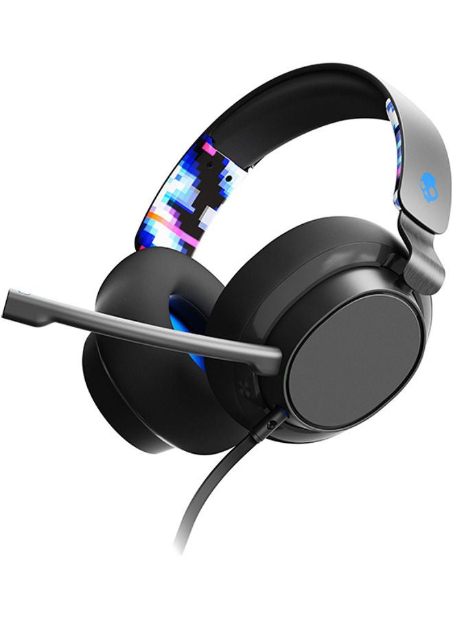 Skullcandy - Skullcandy SLYR Wired--Over-Ear Gaming Headset for PC, PlayStation, PS4, PS5, Xbox - Black/Blue Digi-Hype - Image 1