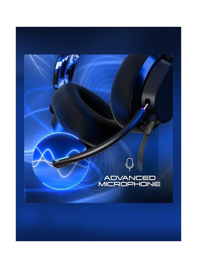 Skullcandy - Skullcandy SLYR Wired--Over-Ear Gaming Headset for PC, PlayStation, PS4, PS5, Xbox - Black/Blue Digi-Hype - Image 1