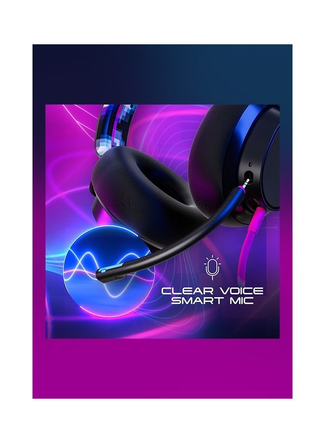 Skullcandy Skullcandy SLYR Pro Wired Over-Ear Gaming Headset for PC, PlayStation, PS4, PS5, Xbox - Black/Multicolour Digi-Hype  - Image 3