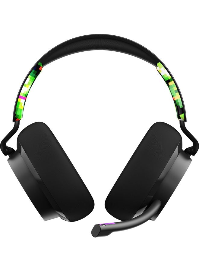 Skullcandy - Skullcandy SLYR Wired Over-Ear Gaming Headset for PC, PlayStation, PS4, PS5, Xbox - Black/Green Digi-Hype - Image 1