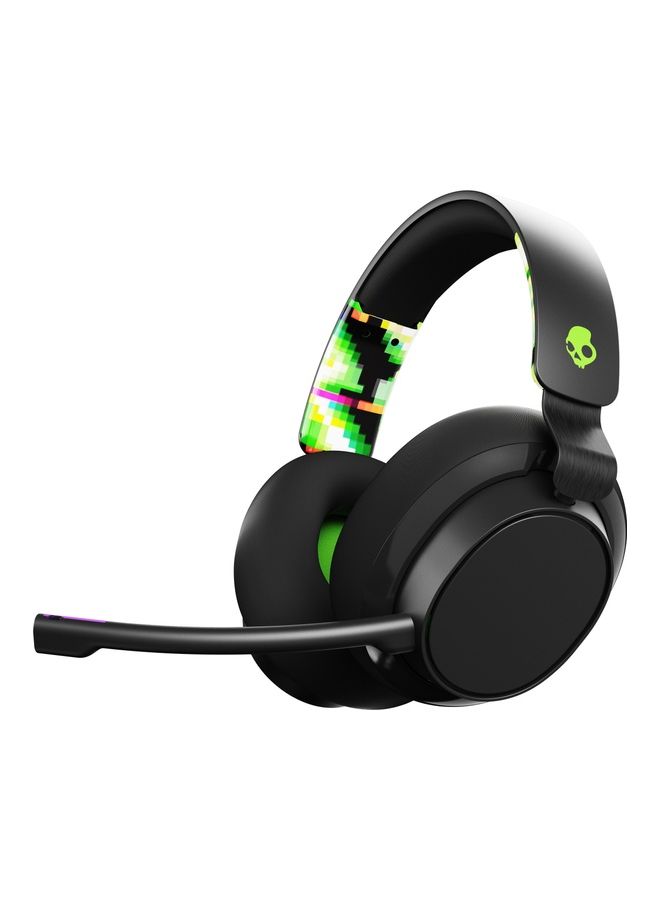 Skullcandy - Skullcandy SLYR Wired Over-Ear Gaming Headset for PC, PlayStation, PS4, PS5, Xbox - Black/Green Digi-Hype - Image 1