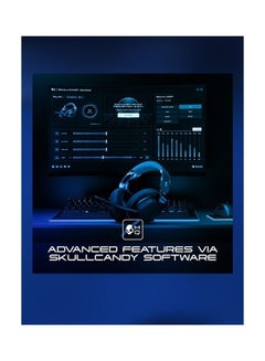 Skullcandy Skullcandy SLYR Pro Wired Over-Ear Gaming Headset for PC, PlayStation, PS4, PS5, Xbox - Black/Blue Digi-Hype  - Image 5