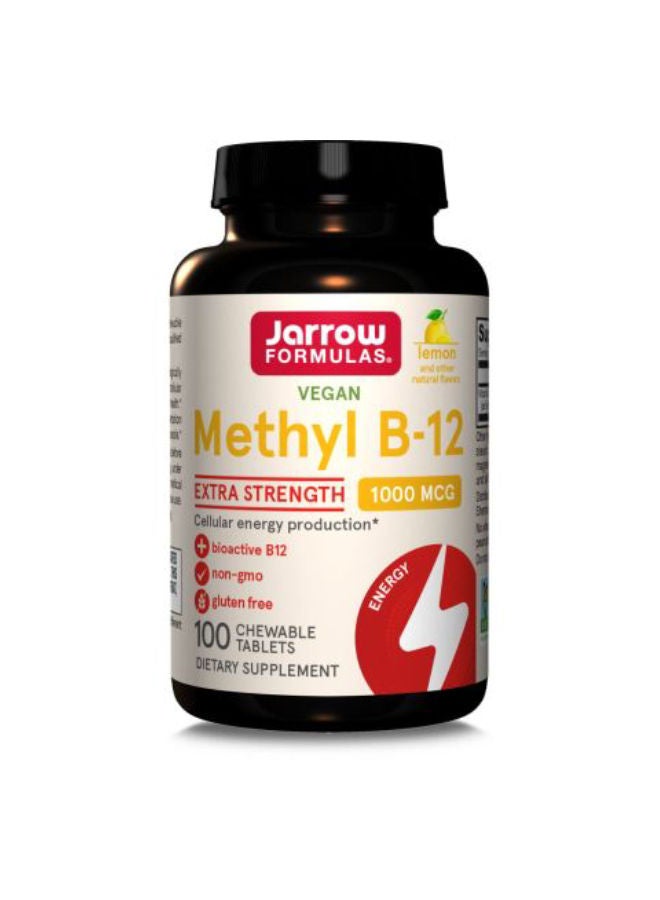 jarrow formulas - Lemon Flavor Methyl B-12 - 100 Lozenges - Image 1