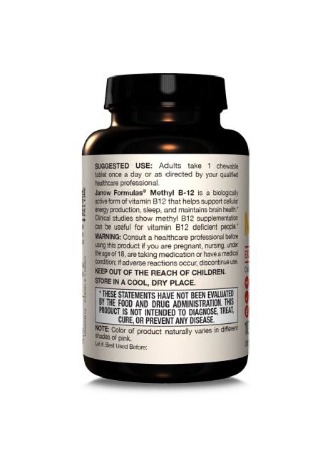 jarrow formulas - Lemon Flavor Methyl B-12 - 100 Lozenges - Image 1