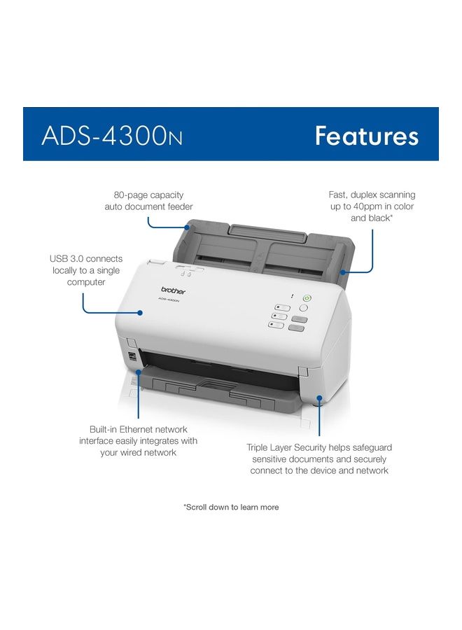 brother Network Scanner White  - Image 4