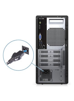 DELL Vostro 3000 Series 3888 Tower PC, Core i5-10400 Processor/16GB RAM/512GB SSD/Integrated Garphics/Windows 10 Pro Black  - Image 2