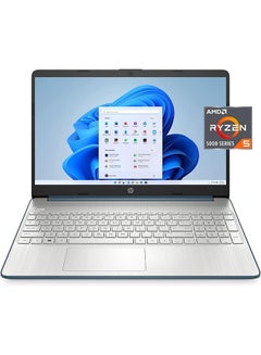 HP (Upgraded Version) Laptop With 15.6-Inch Display, AMD Ryzen 5 5500U Processor/32GB RAM/1TB PCIe SSD/AMD Radeon Graphics/Windows 11 + Accessories English Forest Teal  - Image 2