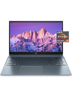 Pavilion Laptop With 15.6-Inch Display, AMD Ryzen 7-5700U Processor/16GB RAM/512GB NVMe SSD/Integrated Graphics/Windows 11 English Blue - v1692782251/N53429816A_6