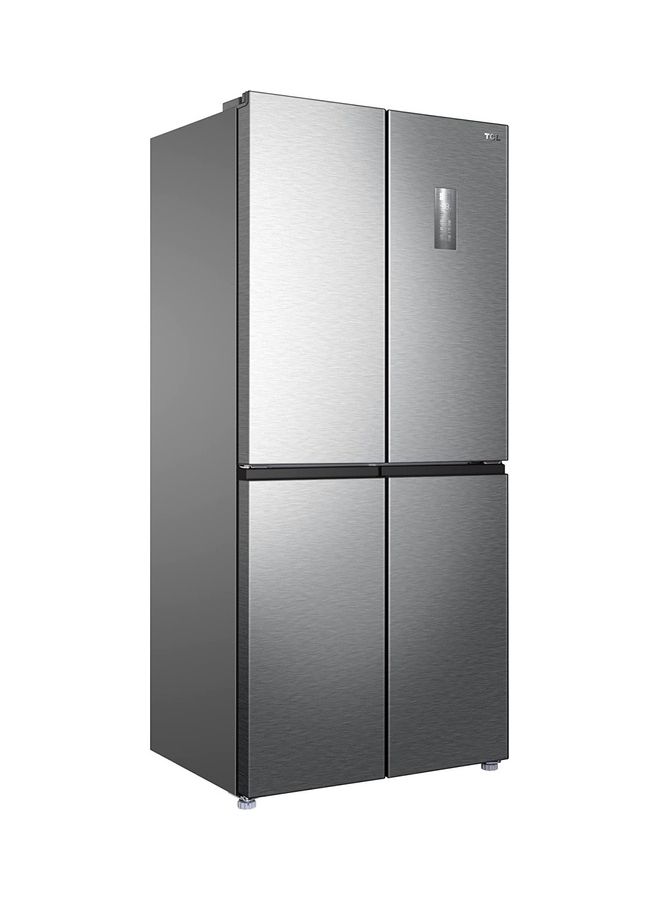 TCL - 4 Door Side By Side Refrigerator, French Door Fridge With Bottom Freezer, Total No Frost, Inverter Compressor, LED Display With Touch Button Control, Interior LED Light P560CDN Silver - Image 1