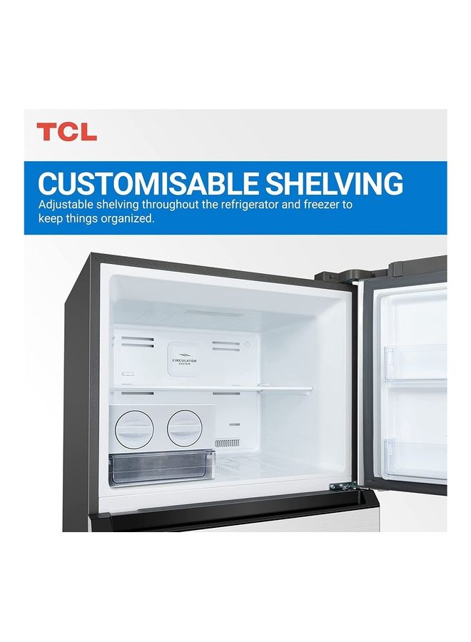 TCL Double Door Top Mount Refrigerator, Total No Frost Fridge And Freezer With LED And Touch Control, Interior LED Light And Large Crisper With Humidity Control P700TMN Silver - Image 5