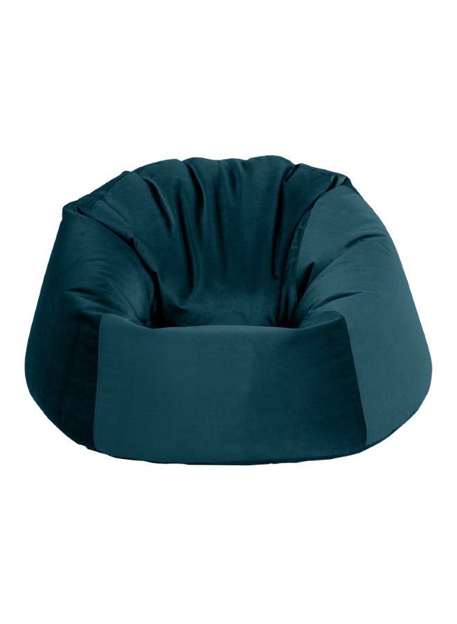 In-House Niklas | Velvet Bean Bag Chair Dark Turquoise Large - Image 2