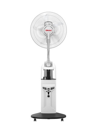 16" with 5 Fan Blade Rechargable Mist Standing Fan, Wide Oscillation, 4 Stack Bright LED NF777MRC White - v1692791853/N11079919A_1