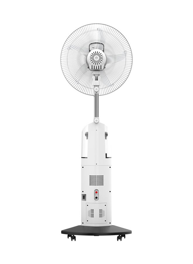 Nobel - 16" with 5 Fan Blade Rechargable Mist Standing Fan, Wide Oscillation, 4 Stack Bright LED NF777MRC White - Image 1