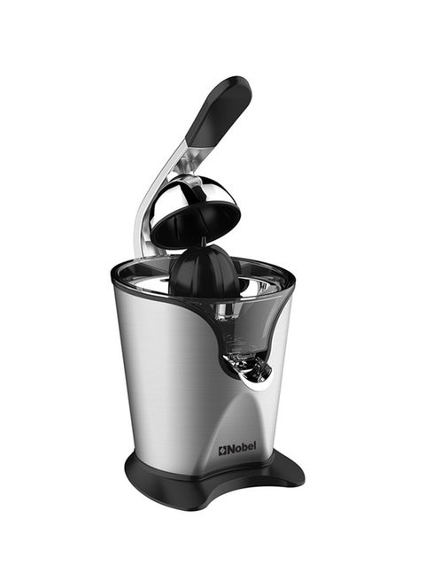 Portable Handle Juicer 2 Cones with 2 Sizes Stainless Steel Filter, Overheat Protection Anti Slip Feet 2.0 L 160.0 W NJ407 Silver & Black