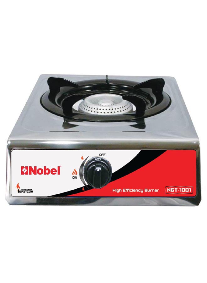 نوبل موقد غاز بشعلة واحدة، حامل مطلي بالمينا من الفولاذ المقاوم للصدأ، رأس موقد خلية النحل من الحديد الزهر - 380 × 270 × 85 (العرض × العمق × الارتفاع) ملم - Image 1