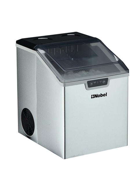 Ice Cube Maker Stainless Steel 15-18 Kgs 24 Hrs Ice Making Capacity 2.4Kgs Icebin Capacity, 3.2L Water Tank Bullet Ice Shaped Led Indicator 18.0 kg 150.0 W NIM24 Silver