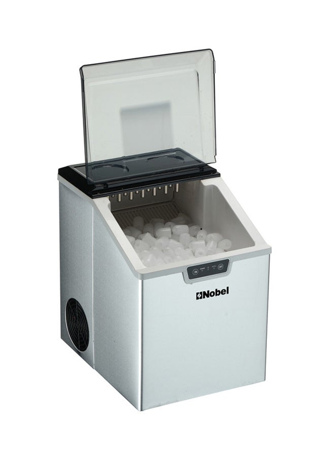 Nobel Ice Cube Maker Stainless Steel 15-18 Kgs 24 Hrs Ice Making Capacity 2.4Kgs Icebin Capacity, 3.2L Water Tank Bullet Ice Shaped Led Indicator 18.0 kg 150.0 W NIM24 Silver  - Image 4