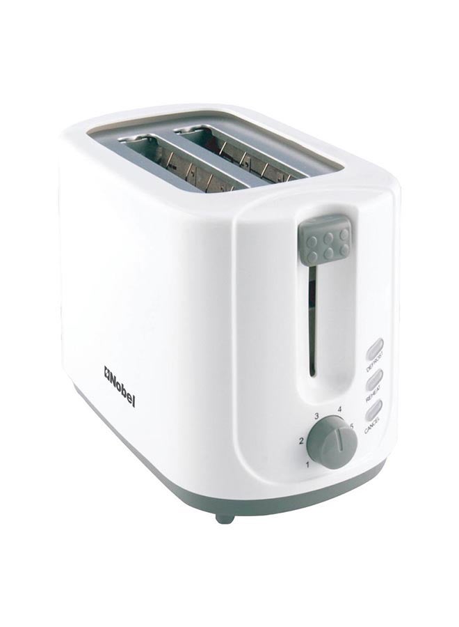 Nobel - 2-Slice Toaster with Precise Toasting, Reheat, and Easy Cleaning for Effortless Breakfasts 750 W NST2T White - Image 1
