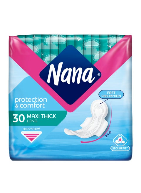 30-Piece Maxi Long Wings Pads