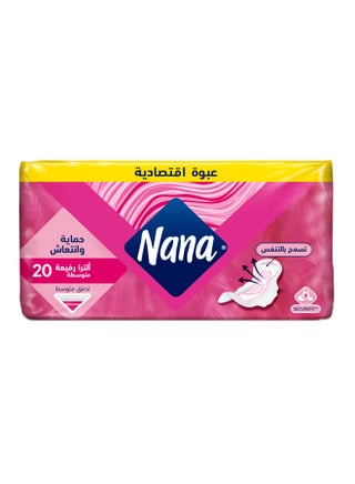 Ultra Thin Regular Flow Sanitary Pads, 20 Pieces pink 20 Pieces - view 2