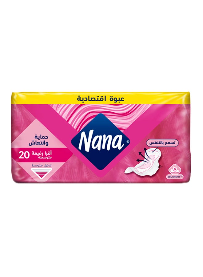 Nana - Ultra Thin Regular Flow Sanitary Pads, 20 Pieces - Image 1