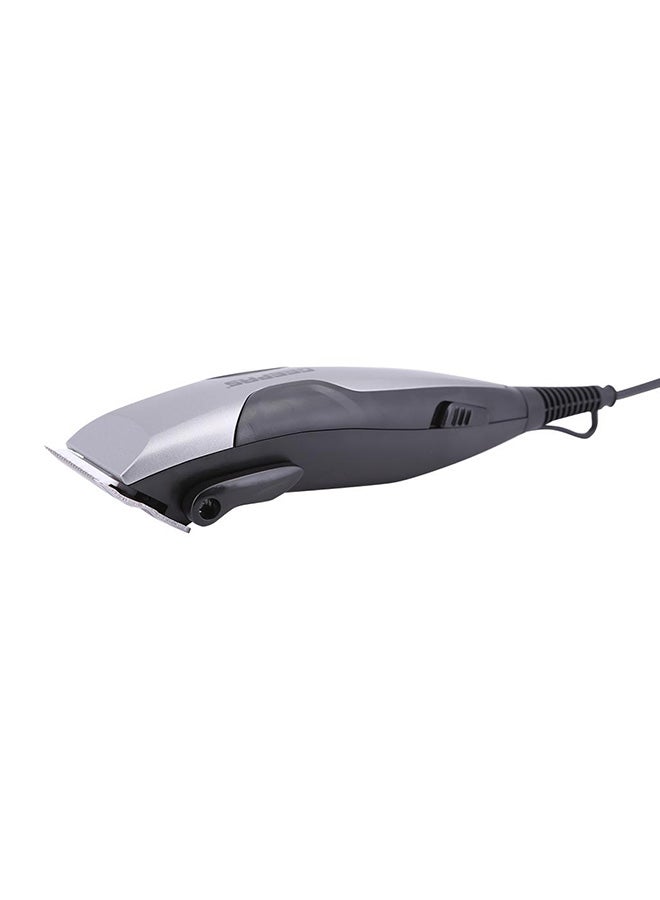GEEPAS - GTR8654 Hair Clipper With Ceramic Blade- Styling Tools, Hair Trimmer Cutting Professional Grooming Clippers With 4 Combs, Brush And Oil For Adult And Kids, 15W Silver/Black - Image 1