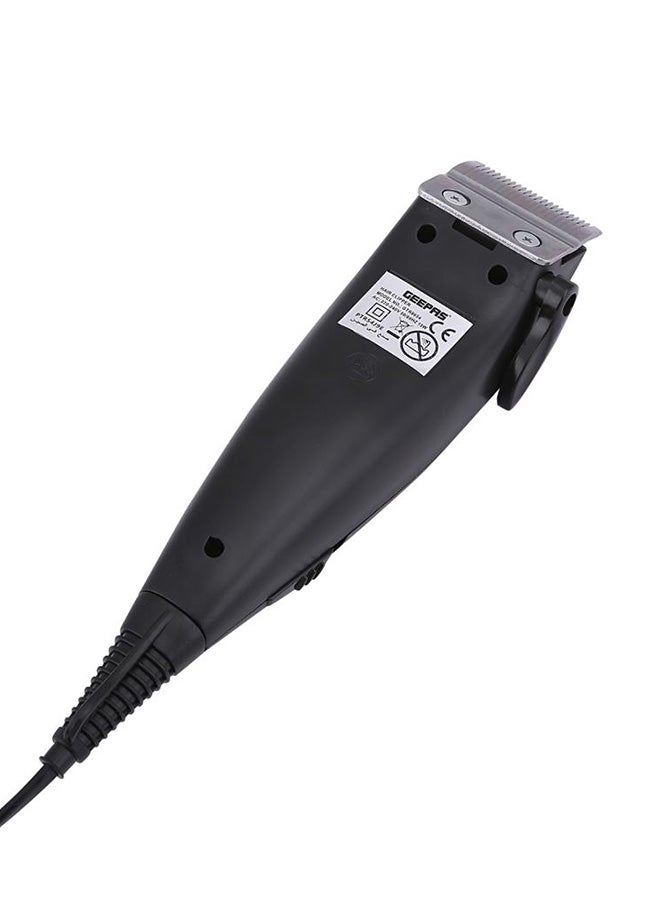 GEEPAS - GTR8654 Hair Clipper With Ceramic Blade- Styling Tools, Hair Trimmer Cutting Professional Grooming Clippers With 4 Combs, Brush And Oil For Adult And Kids, 15W Silver/Black - Image 1