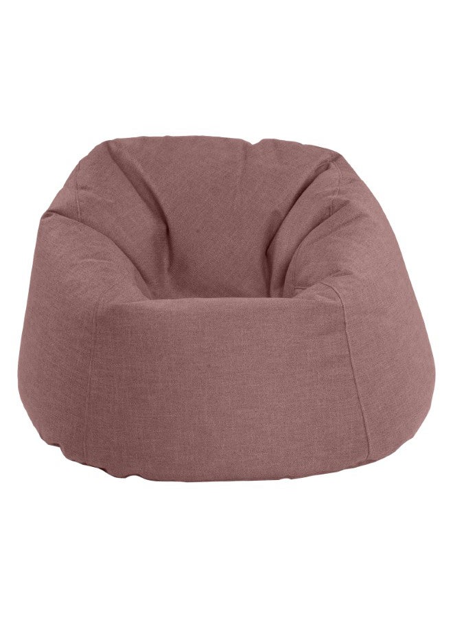 In-House - Solly | Linen Bean Bag Chair Dark Pink Meduim - Image 1
