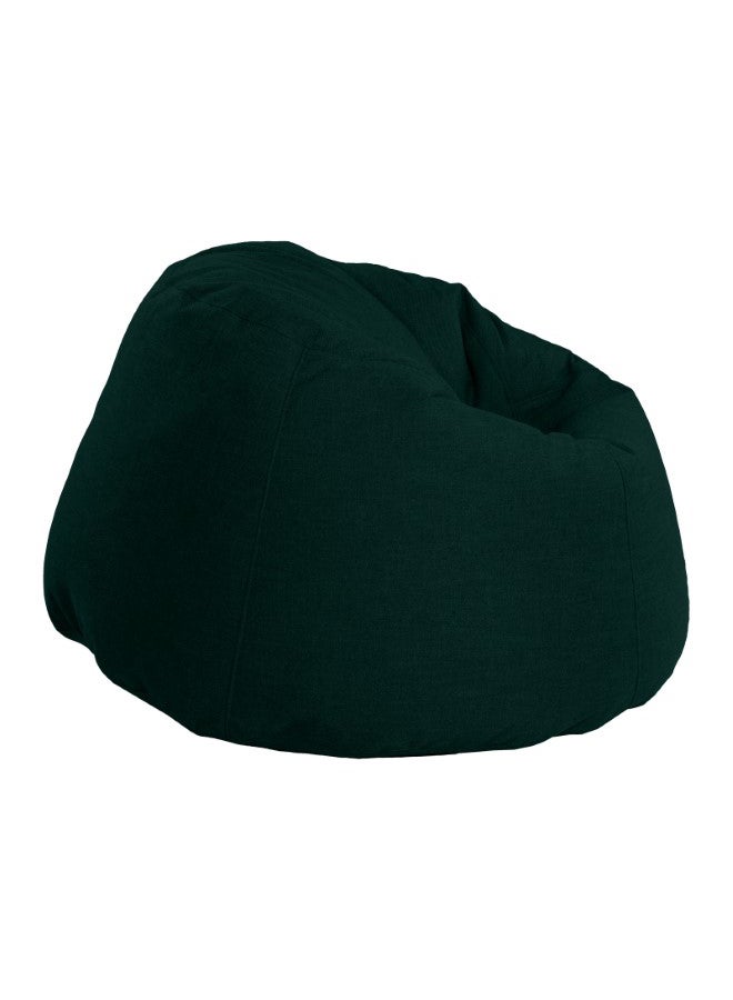 In-House Solly | Linen Bean Bag Chair Dark Green Large - Image 4