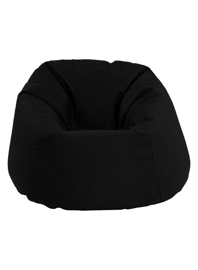 PENHALIGON'S Solly | Linen Bean Bag Chair Black Large - Image 2