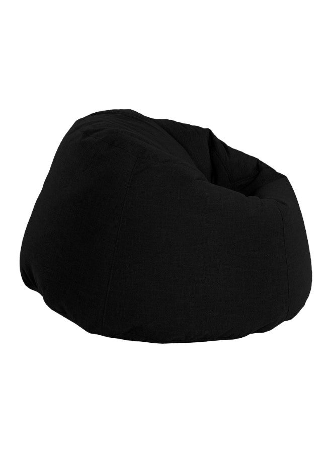 PENHALIGON'S Solly | Linen Bean Bag Chair Black Large - Image 4
