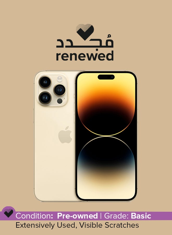 Apple Renewed - iPhone 14 Pro 512GB Gold 5G With FaceTime - Image 1