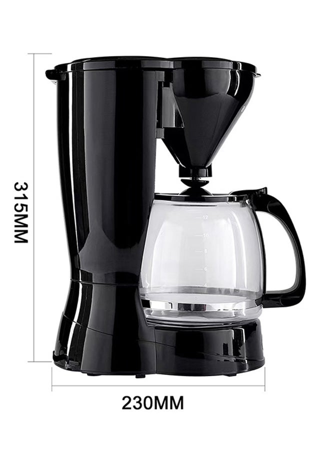 TOSCANA U - Coffee Maker With Detachable And Reusable Filter 1.5 L 800 W ST-5760 Black - Image 1