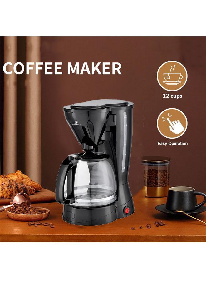 TOSCANA U - Coffee Maker With Detachable And Reusable Filter 1.5 L 800 W ST-5760 Black - Image 1