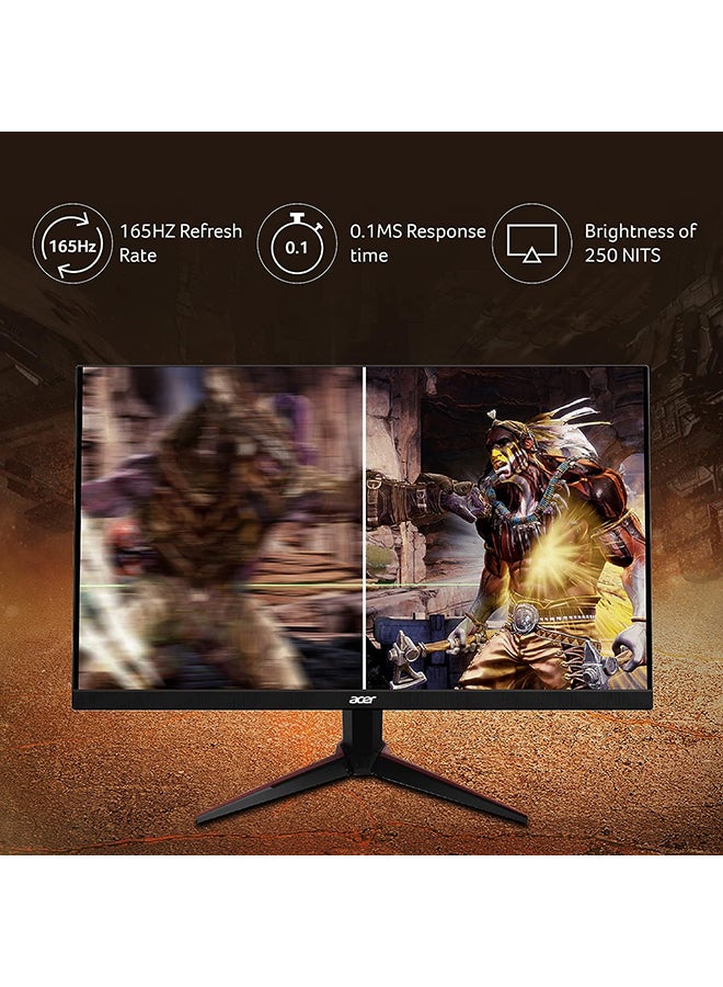 أيسر - شاشة ألعاب Nitro VG240Y Full HD IPS مقاس 23.8 بوصة، AMD FreeSync Premium بدون إطار ومكبرات صوت مدمجة - Image 1