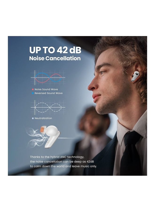 اديفير سماعات أذن عالية الدقة - إلغاء ضوضاء نشط هجين، سماعات رياضية لاسلكية مع LDAC، عمر بطارية طويل للمكالمات والموسيقى - Image 3