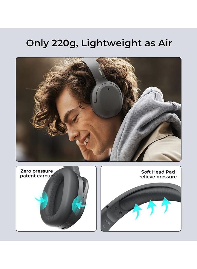 اديفير سماعات رأس لاسلكية بتقنية البلوتوث وصوت عالي الدقة مع خاصية إلغاء الضوضاء النشطة الهجينة، ومدة تشغيل تصل إلى 49 ساعة - Image 2