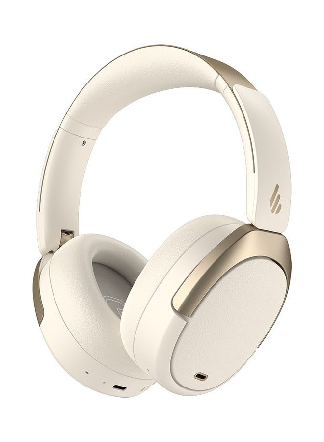 Hybrid Active Noise Cancelling Headphones - LDAC Codec With Hi-Res Audio And Custom EQ Via App After 55H Playtime Plus Foldable Wireless Over-Ear Bluetooth V5.3 Ivory