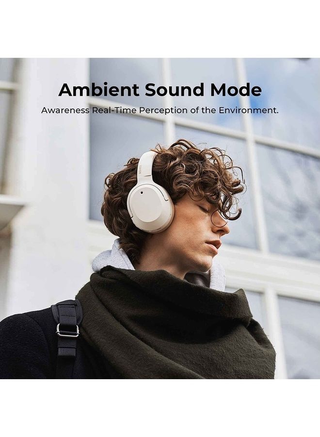 اديفير سماعة بلوتوث - سماعات رأس لاسلكية فوق الأذن مع عمر بطارية يصل إلى 49 ساعة وإلغاء الضوضاء النشط الهجين - Image 1